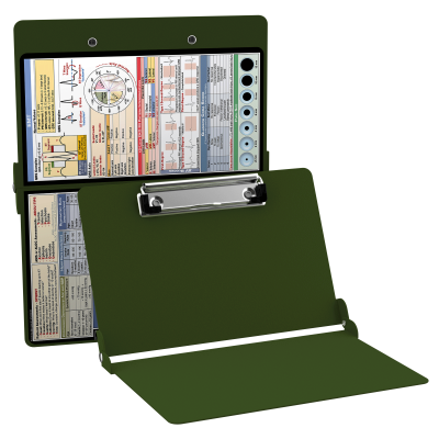 WhiteCoat Clipboard® - Army Green EMT Edition